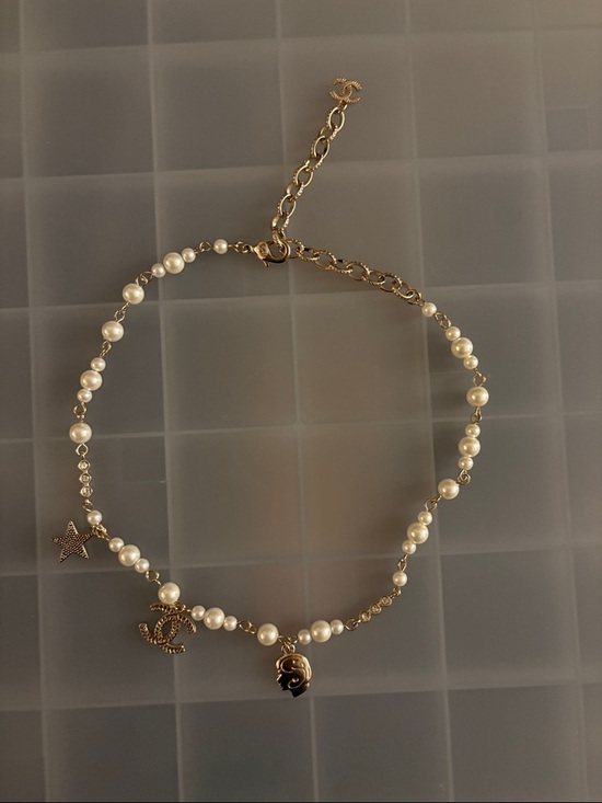 CHANEL Jewelry - Pearl Charm Necklace/bracelet with CC and Star Pendants